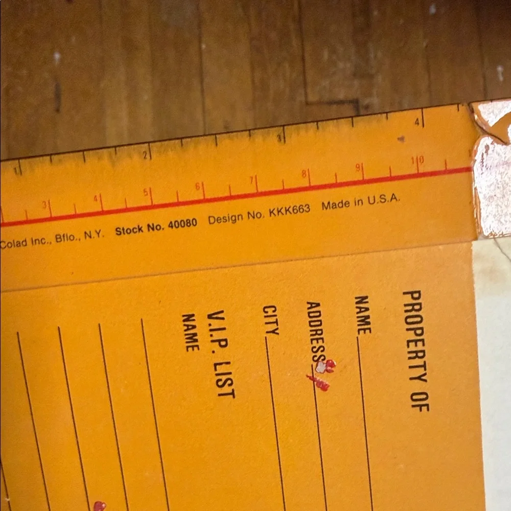 1977 vintage Silhouette Couple Sunset office, paperwork, school folder